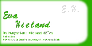 eva wieland business card